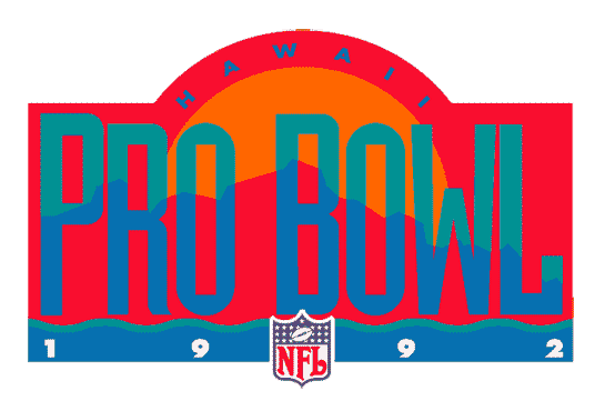 Pro Bowl 1992 Primary Logo t shirt iron on transfers